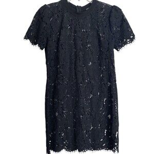 Generation‎ Love Womens Size XSmall Kira Lace Mini Dress Black Short Sleeve NWOT